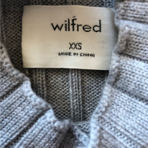 Aritzia Wilfred Merino Wool Bloy Sweater in Light Grey Size XXS - Picture 8 of 12